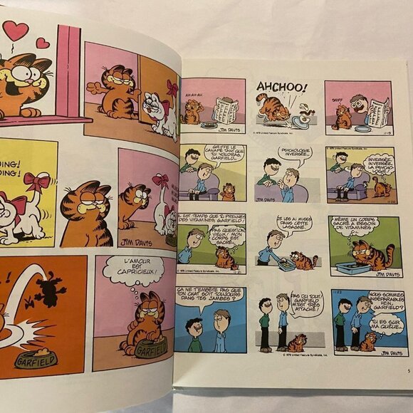 Garfield Faut Pas s'en Faire - French Language Graphic Novel Comic Book - Picture 3 of 3